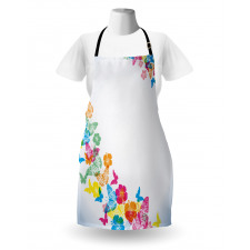 Colorful Butterfly Borders Apron