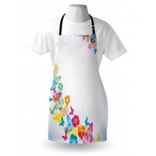 Colorful Butterfly Borders Apron