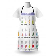 3D Shapes School Theme Apron