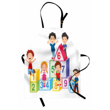 Boys Girls Numbers Apron