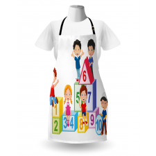 Boys Girls Numbers Apron