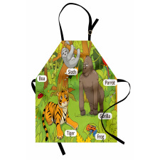 Jungle Fauna Zoo Apron