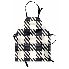 Sketchy Diagonal Stripes Apron