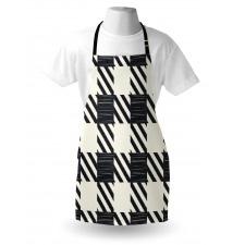 Sketchy Diagonal Stripes Apron