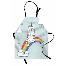 Rainbow Words Art Apron