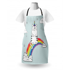 Rainbow Words Art Apron