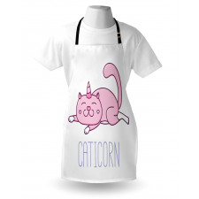 Pink Funny Mascot Apron