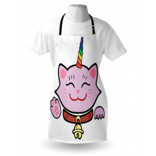 Pink Maneki Neko Apron