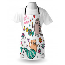 Pug Mermaid Wish Apron