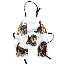 Terrier Cartoon Apron