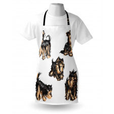 Terrier Cartoon Apron