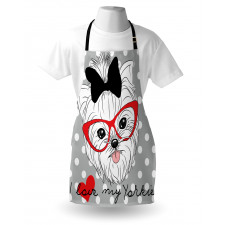 Nerd Glasses Love Heart Apron