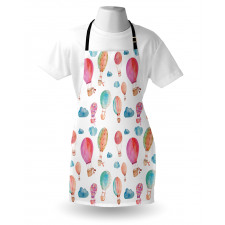 Air Balloons Clouds Apron