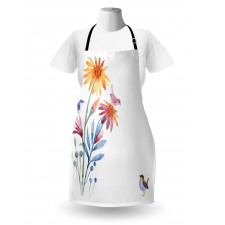 Flower Brush Effect Apron