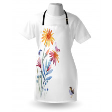 Flower Brush Effect Apron