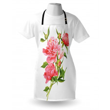 Pink Peonies Bouquet Apron