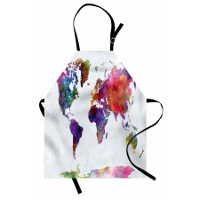 Colorful World Map Apron