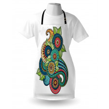 Floral Zentangle Apron