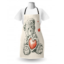 Detailed Teddy Bear Apron