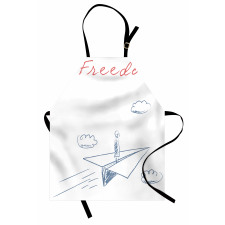 Paper Plane Sketch Apron