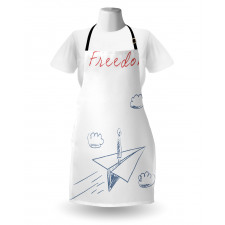 Paper Plane Sketch Apron