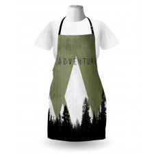 Forest Halftone Style Apron