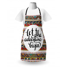 Geometric Aztec Motifs Apron