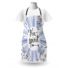 Free Spirit Star Moon Apron