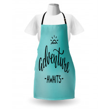 Blue Abstract Apron