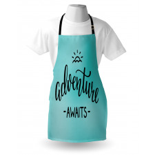 Blue Abstract Apron