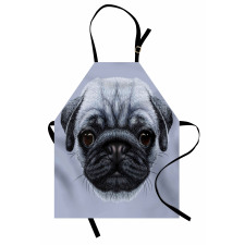 Young Puppy Giant Eyes Apron