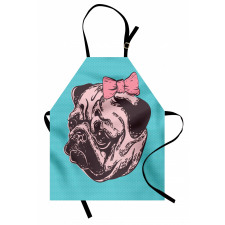 Dog with Pink Buckle Apron