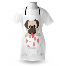 Live Love Bark Words Funny Apron