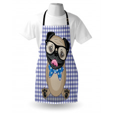 Nerdy Glasses Bow Tie Dog Apron