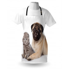Young Puppy and Kitten Apron