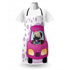 Dog Driving on Car Apron