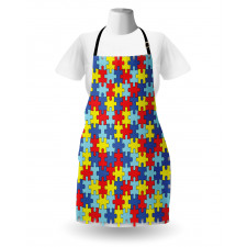 Colorful Puzzle Pieces Apron