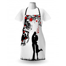 Lovers near Abstract Tree Apron