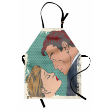 Lovers About to Kiss Art Apron