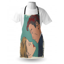 Lovers About to Kiss Art Apron