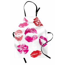 Grunge Looking Lipstick Apron