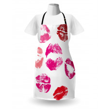 Grunge Looking Lipstick Apron