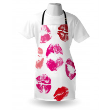 Grunge Looking Lipstick Apron