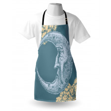 Vintage Crescent Moon Apron