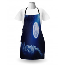 Full Moon Falling Stars Apron