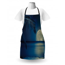 Blue Tropical Beach Image Apron