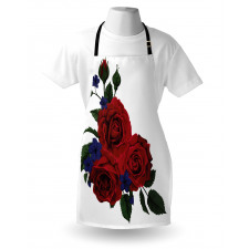 Red Bloom Gentle Florets Apron