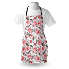 Classic Floral Watercolor Apron