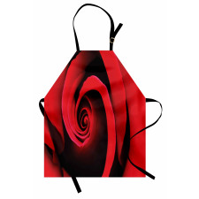 Swirled Petals Red Blossom Apron