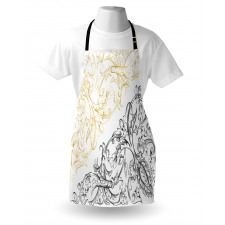 Abstract Fish Circles Apron